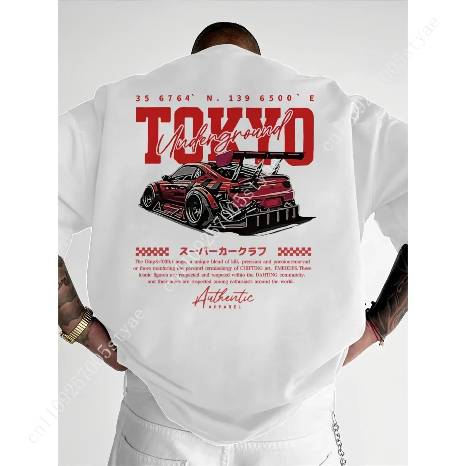 Street Fashion Tshirt - Camiseta de cuello redondo con estampado