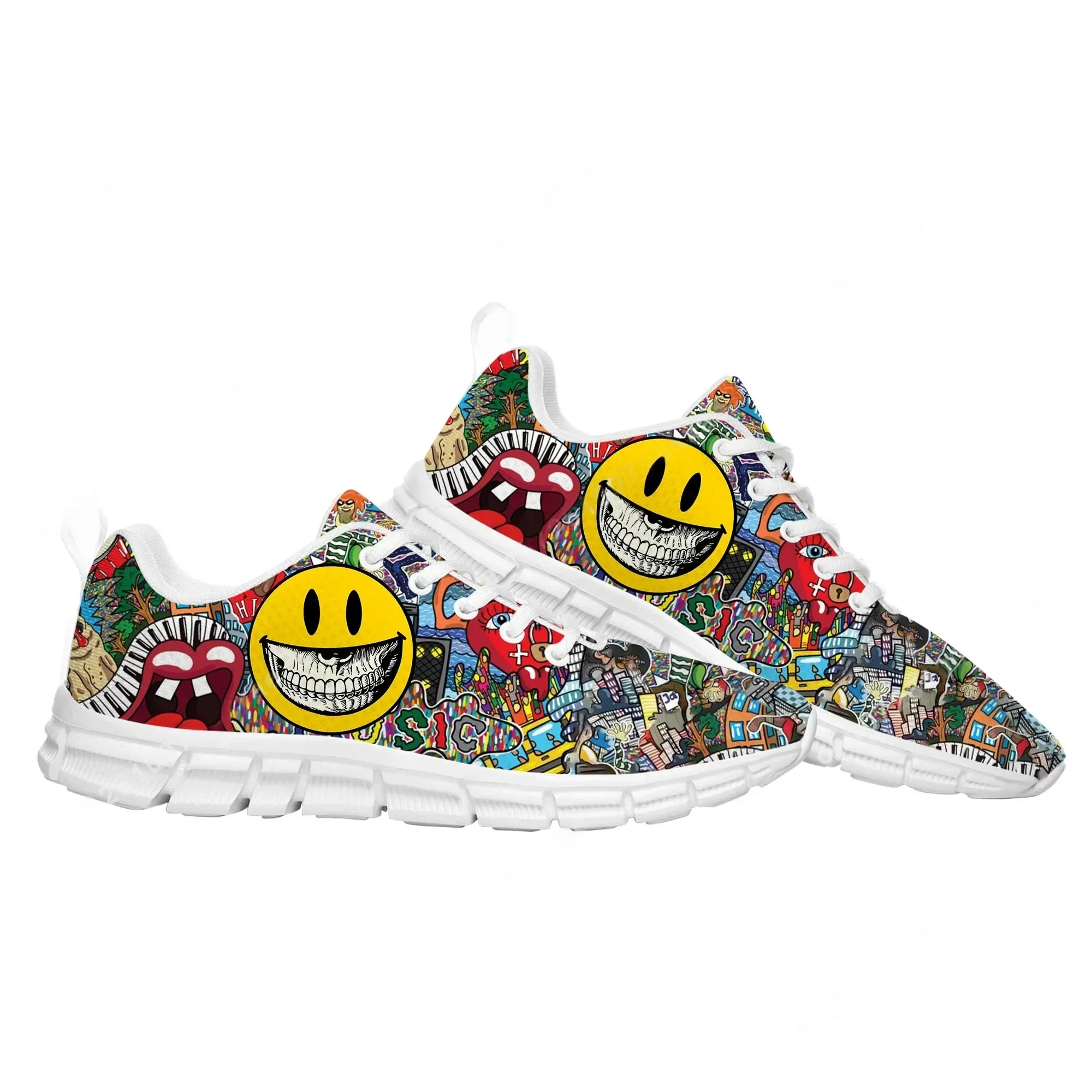 Street Fashion Graffiti - Zapatillas deportivas con grafiti de arte