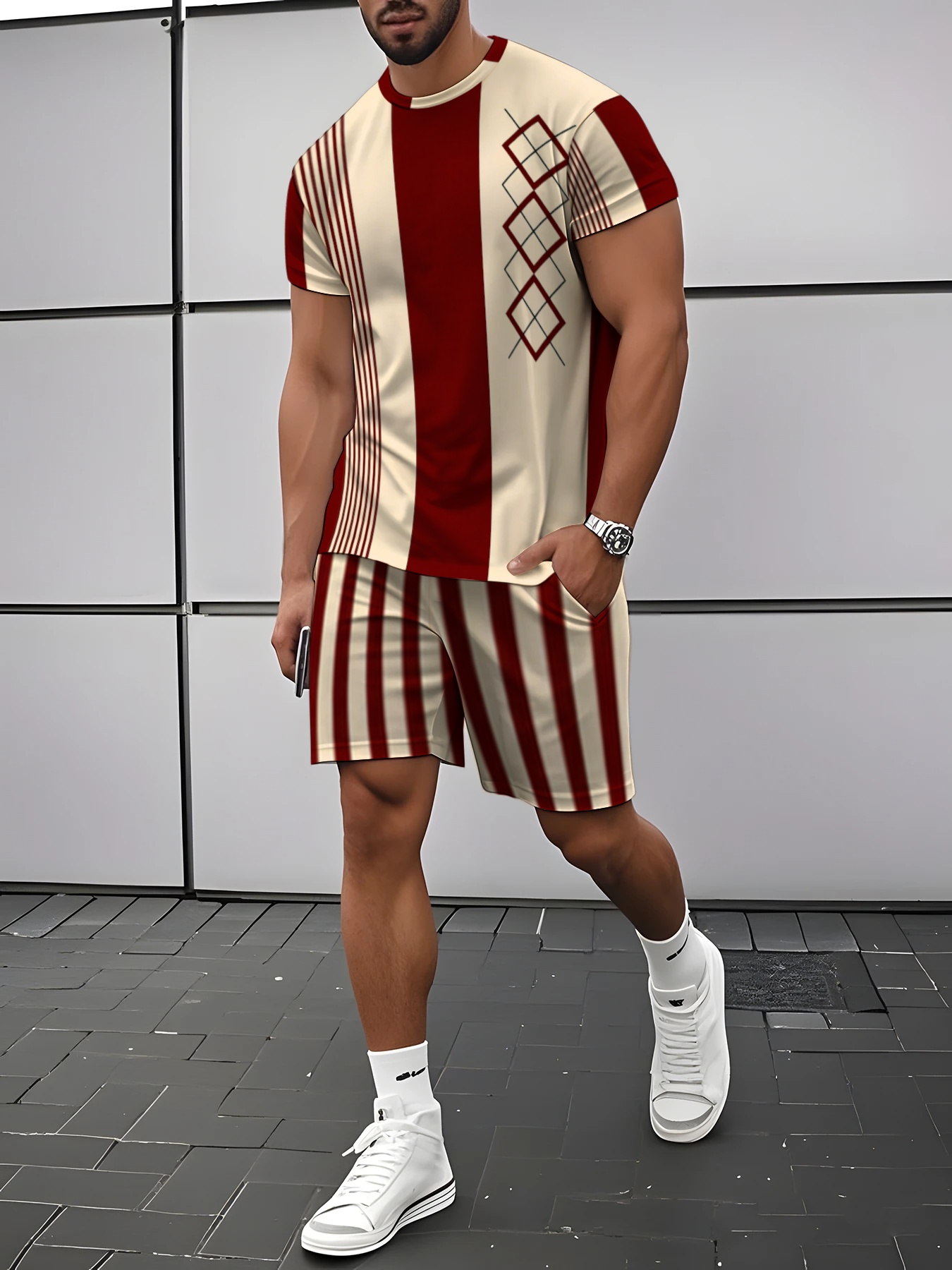 Street Fashion Summer 2026 - Conjunto de Pantalones Cortos y Camiseta