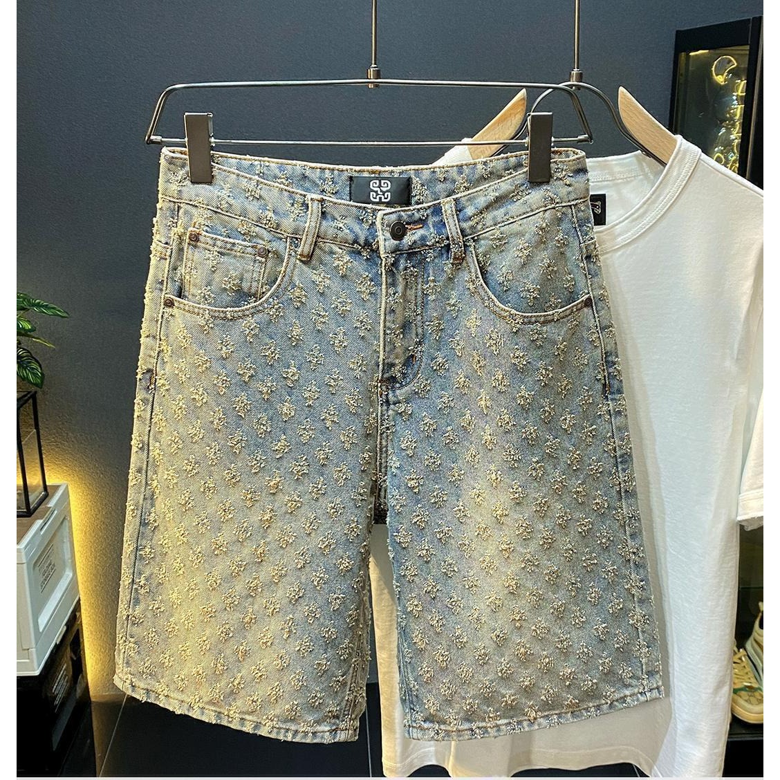 Street Fashion Jeans - Pantalones Cortos de Mezclilla de Verano