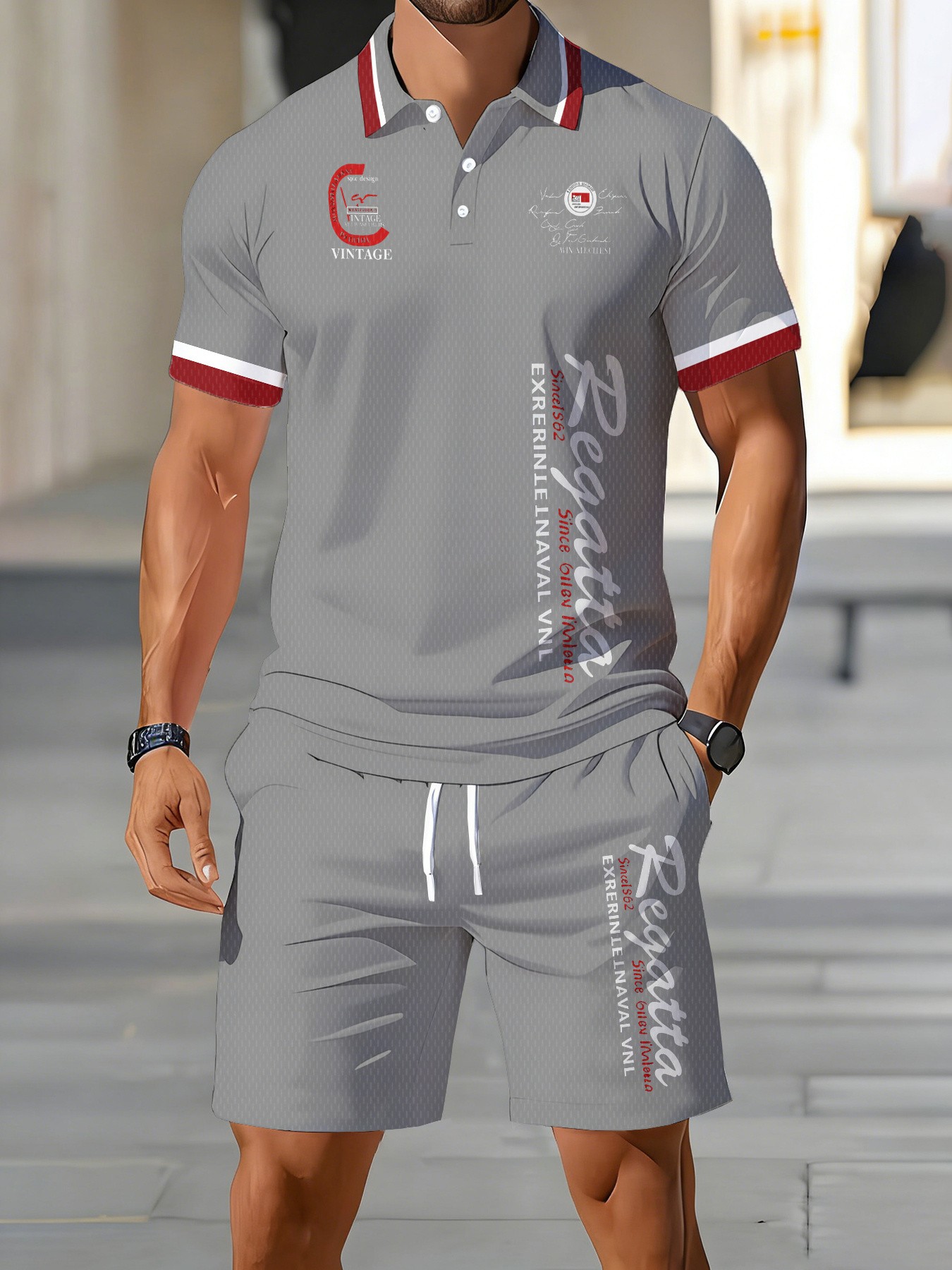 Street Fashion Summer 2026 - Conjunto de Polo para Hombre, Verano