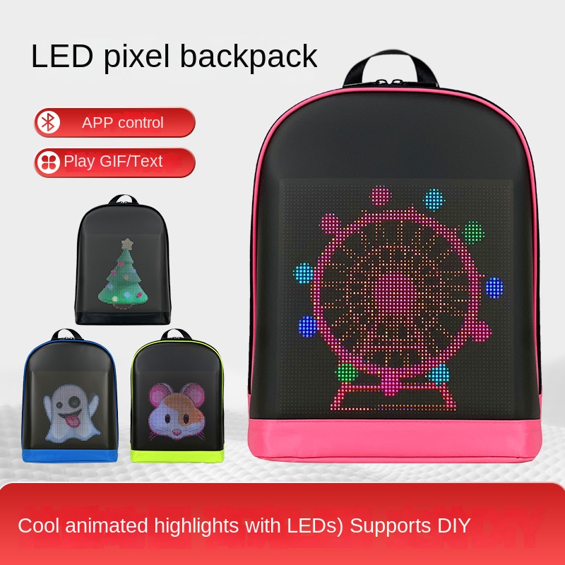 Street Fashion App - Mochila LED de Moda con Pantalla