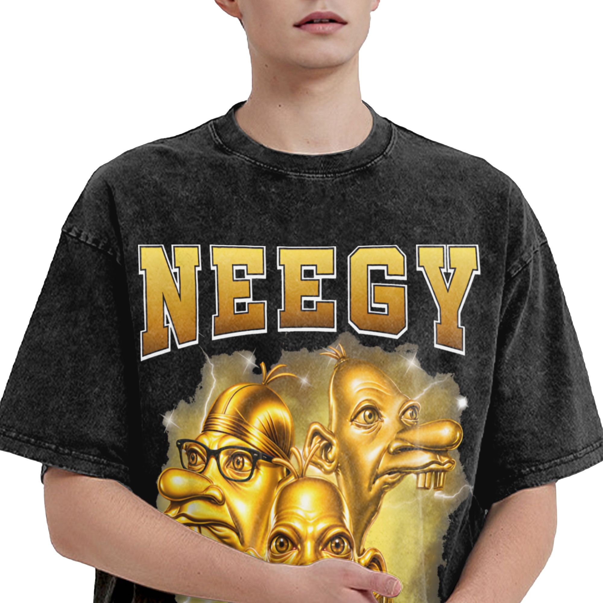 Camiseta Harajuku Lavada con D - Street Fashion Gen Z reseña y precio