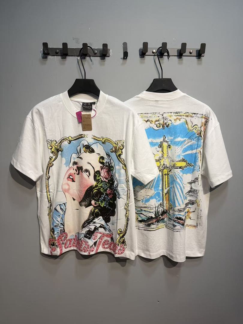 Camiseta de manga corta con es - Street Fashion Graffiti reseña y precio