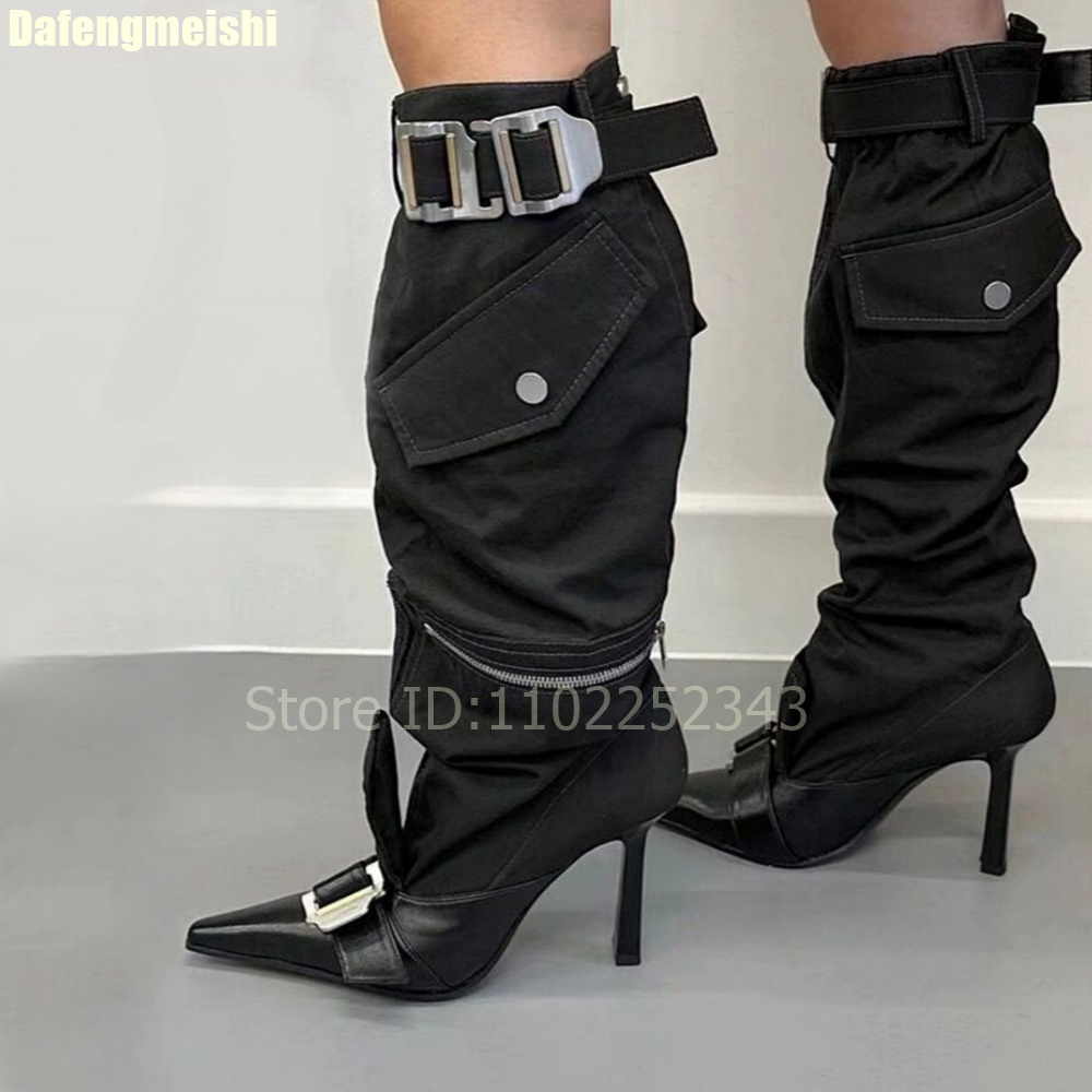 Botas hasta la rodilla para mu - Street Fashion Rome 2025 reseña y precio