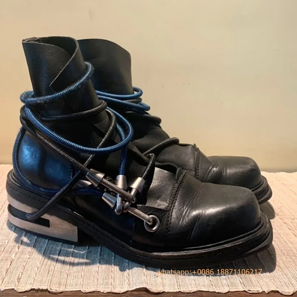 Botas cortas con tacón de Meta - Street Fashion Rome 2025 reseña y precio