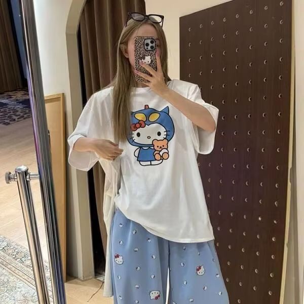 Camiseta de manga corta con es - Street Fashion Us reseña y precio