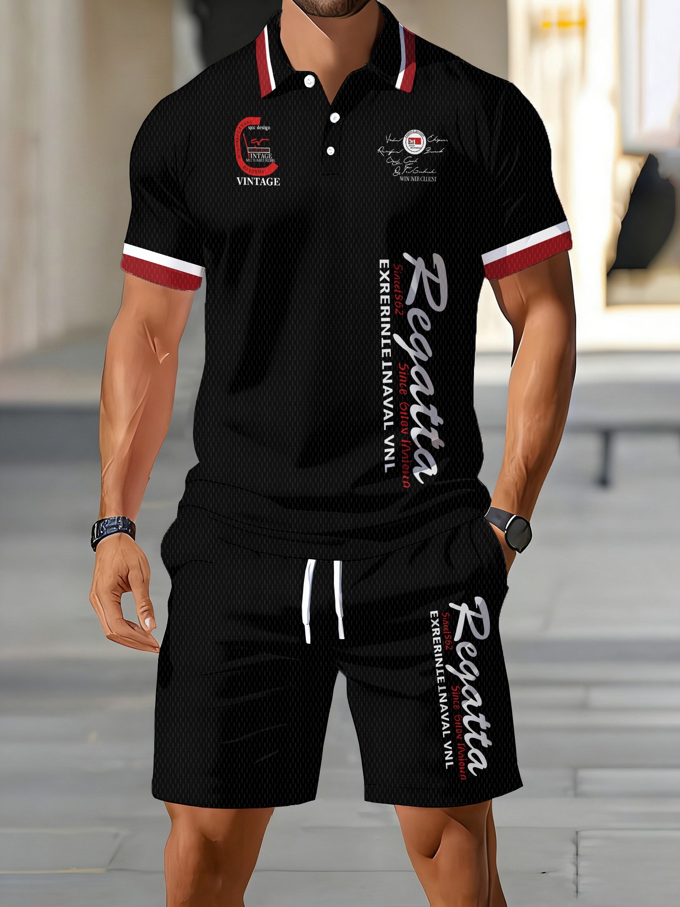 Conjunto de Polo para Hombre,  - Street Fashion Summer 2026 reseña y precio