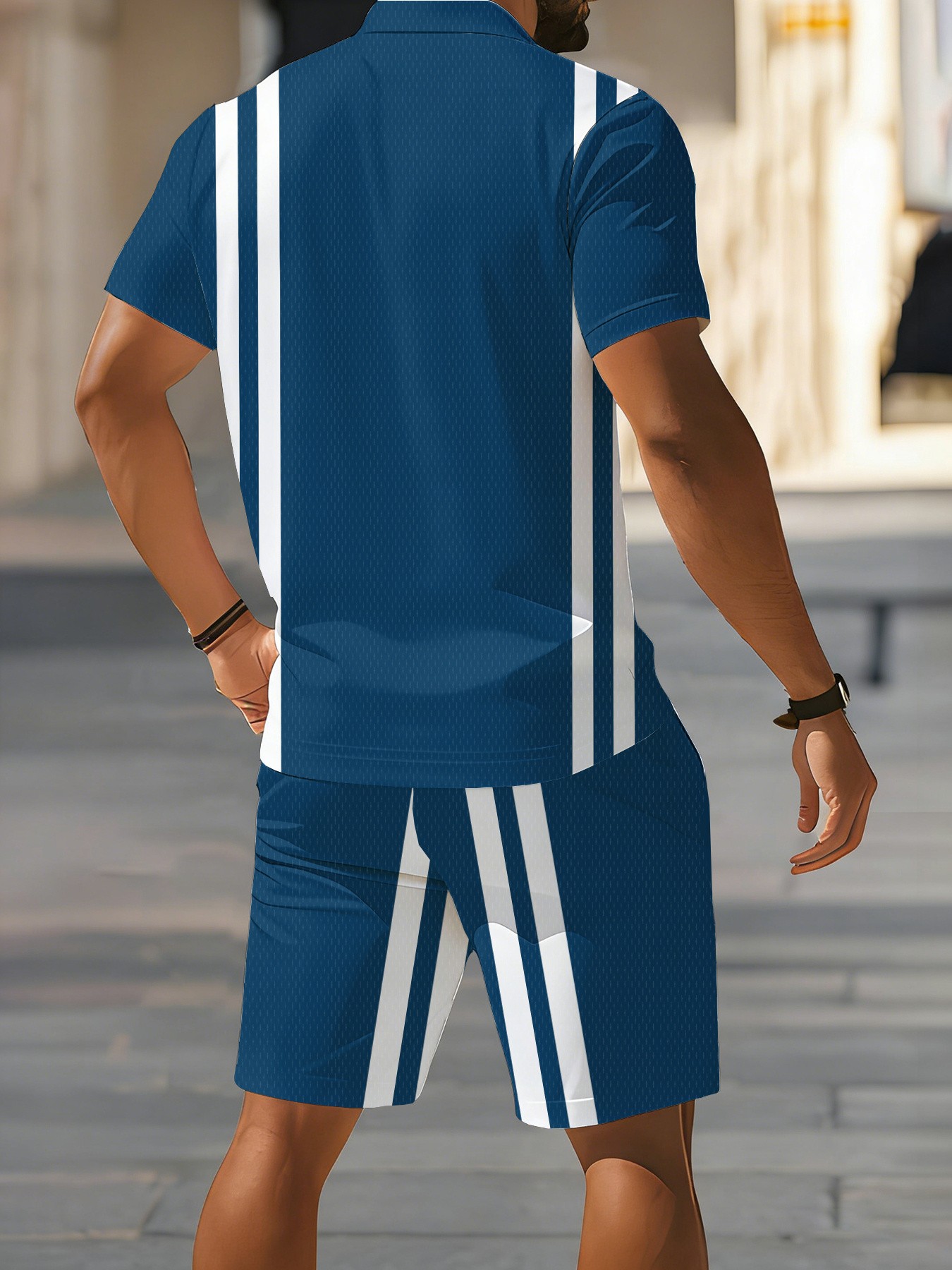 Conjunto de Polo de Manga Cort - Street Fashion Summer 2026 reseña y precio