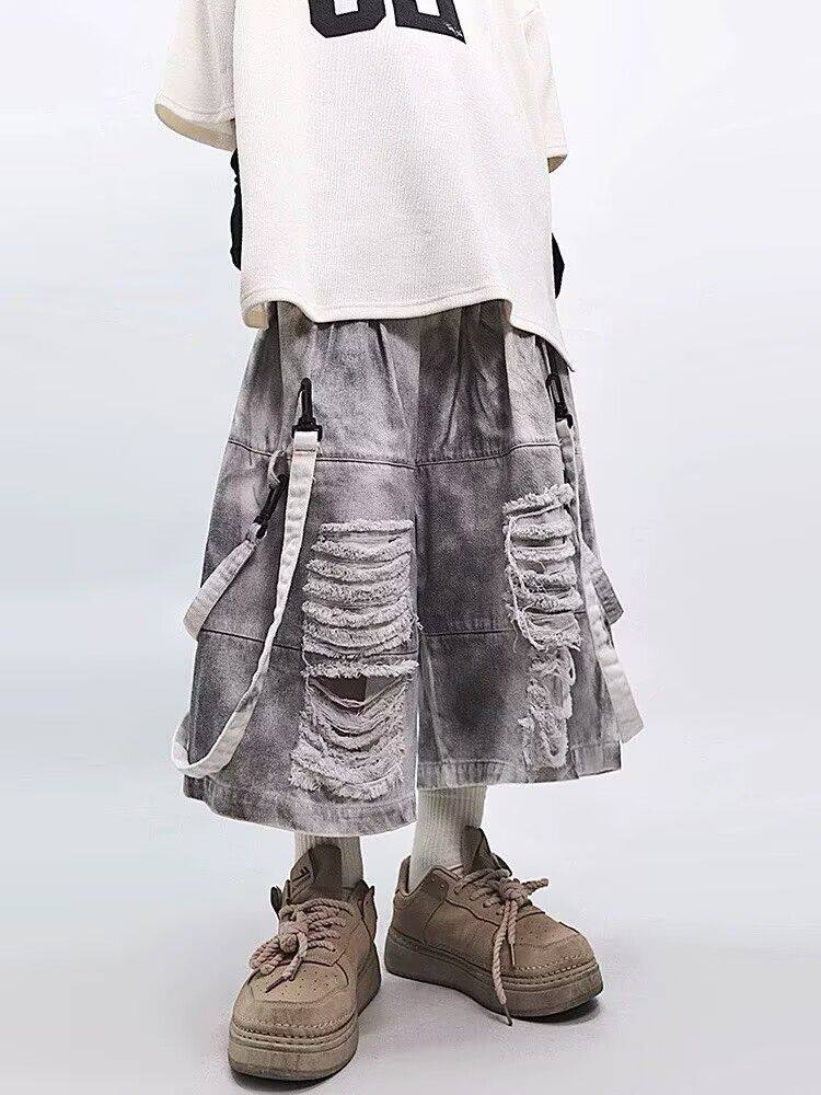 Pantalones Cortos Retro Hip-ho - Street Fashion Jeans reseña y precio